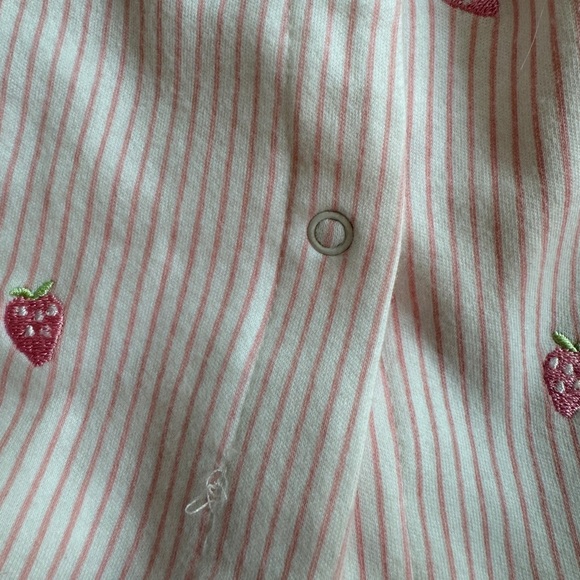 Little Me Strawberry Romper with Ruffle 3-6 months - Picture 6 of 6